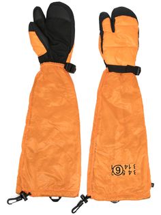 MM6 Maison Margiela дутые перчатки из коллаборации с The North Face