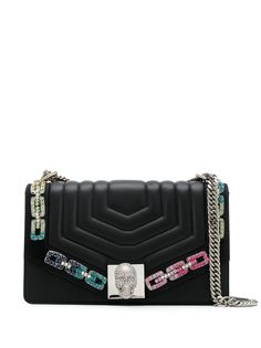 Philipp Plein стеганая сумка на плечо с кристаллами и цепочкой