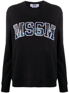 MSGM толстовка с нашивкой-логотипом