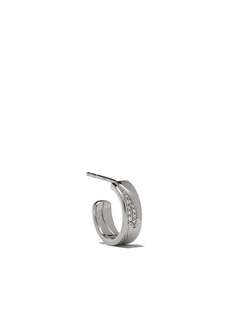 Georg Jensen золотые серьги-кольца Fusion с бриллиантами