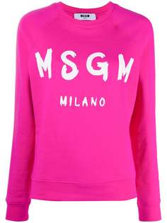 MSGM толстовка с логотипом и рукавами реглан