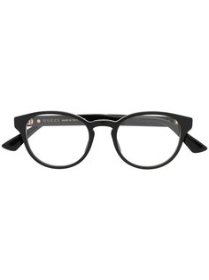 Gucci Eyewear очки в круглой оправе с логотипом