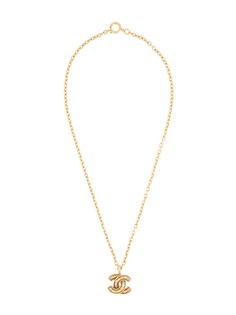 Chanel Pre-Owned колье с логотипом CC и бриллиантами