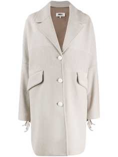 MM6 Maison Margiela однобортное пальто оверсайз