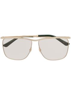 Gucci Eyewear солнцезащитные очки в массивной оправе