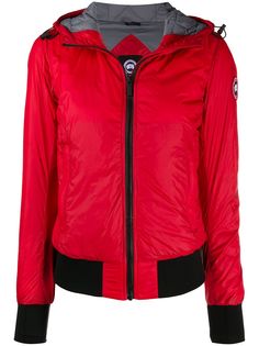 Canada Goose пуховик с нашивкой-логотипом