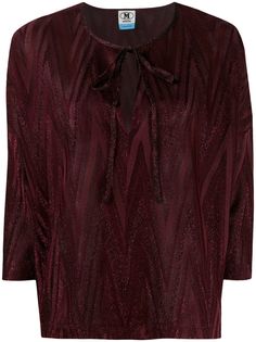 M Missoni топ с блестками и геометричным узором