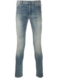 Balmain джинсы скинни с эффектом потертости