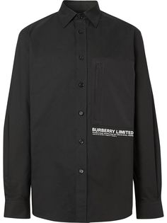 Burberry рубашка на пуговицах с логотипом