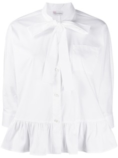 RedValentino поплиновая рубашка с оборками