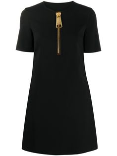 Moschino платье с крупной молнией