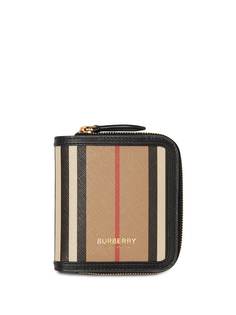 Burberry кошелек Icon Stripe с круговой молнией