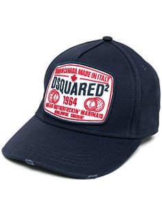 Dsquared2 бейсболка с нашивкой-логотипом и эффектом потертости