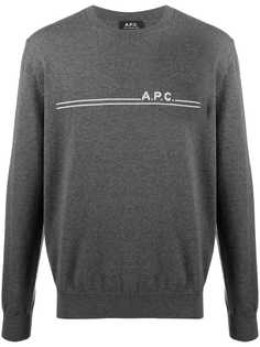 A.P.C. джемпер с логотипом