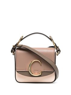 Chloé сумка-тоут с металлическим логотипом
