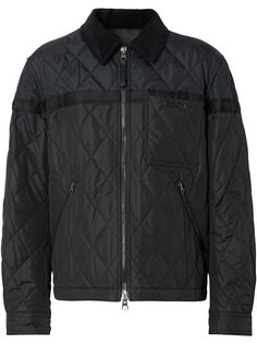 Burberry стеганая куртка на молнии
