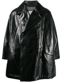 Maison Margiela двубортное пальто свободного кроя
