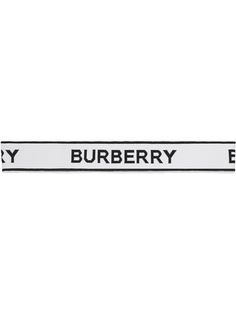 Burberry повязка на голову с жаккардовым логотипом
