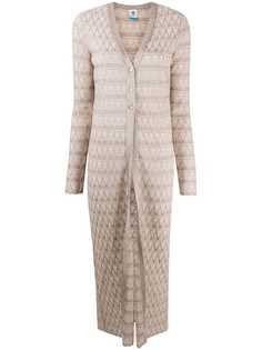 M Missoni длинный кардиган с люрексом