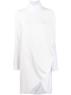 MM6 Maison Margiela платье с длинными рукавами и драпировкой