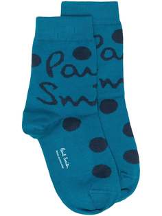 Paul Smith носки с логотипом и узором в горох