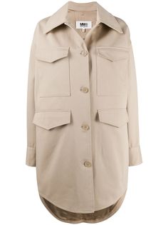 MM6 Maison Margiela пальто с накладными карманами