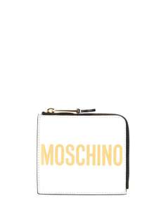 Moschino кошелек с круговой молнией и логотипом
