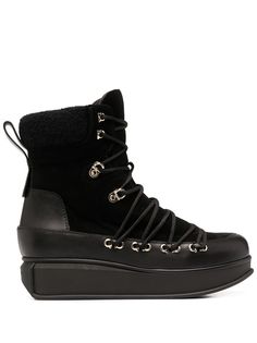 Salvatore Ferragamo ботинки на платформе со шнуровкой