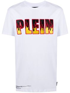Philipp Plein футболка Flame с вышитым логотипом