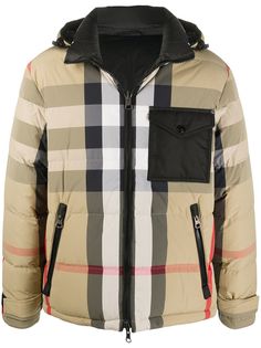 Burberry двусторонний пуховик в клетку Vintage Check