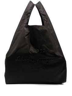Salvatore Ferragamo сумка-тоут с тисненым логотипом