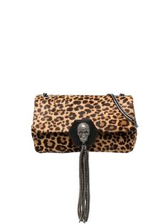 Philipp Plein сумка на плечо с декором Skull и леопардовым принтом