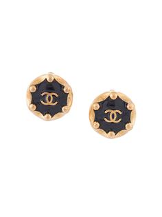 Chanel Pre-Owned серьги-клипсы 1994-го года с логотипом CC