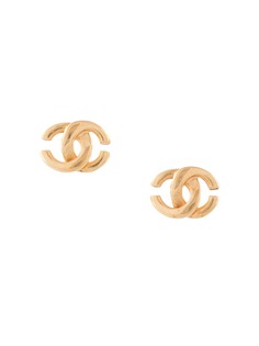 Chanel Pre-Owned серьги 2001-го года с логотипом CC