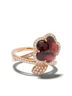 Pasquale Bruni кольцо Je Taime из розового золота с бриллиантами и гранатом