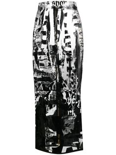 Balmain юбка с принтом