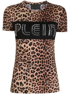 Philipp Plein футболка с леопардовым принтом