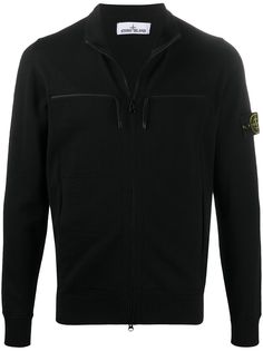 Stone Island флисовая толстовка на молнии