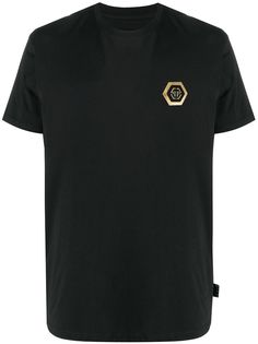 Philipp Plein футболка с круглым вырезом и нашивкой-логотипом