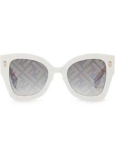 Fendi Eyewear затемненные солнцезащитные очки в квадратной оправе