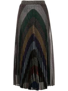 Missoni плиссированная юбка с эффектом металлик