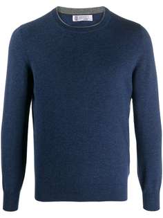 Brunello Cucinelli кашемировый джемпер с круглым вырезом