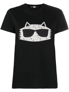 Karl Lagerfeld футболка Choupette из ткани букле
