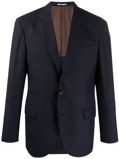 Brunello Cucinelli пиджак в стиле колор-блок