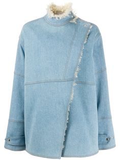 Stella McCartney джинсовая куртка Olive с подкладкой из овчины