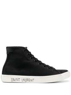 Saint Laurent высокие кеды Malibu