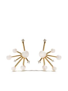 TASAKI серьги Daydream Akoya из желтого золота с жемчугом и бриллиантами