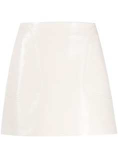 Courrèges лакированная юбка мини