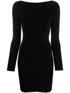 Dsquared2 приталенное платье мини в рубчик
