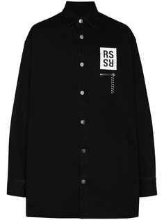 Raf Simons джинсовая рубашка оверсайз